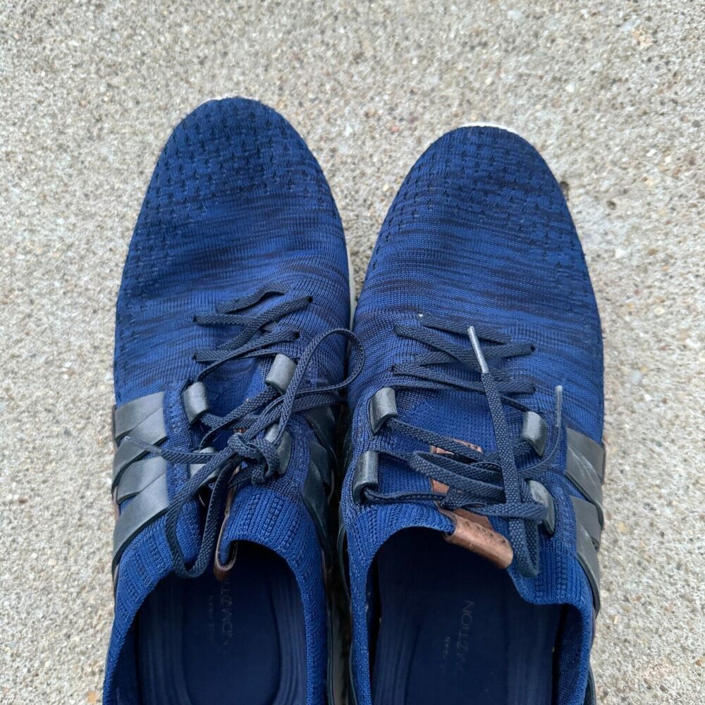 Cole Haan GrandMøtion Sneakers Mens 9.5 Navy In/Peony‎ Woven Casual Shoes C27735 - Picture 9 of 11